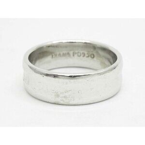 Diana Designer 7mm Wide Wedding Band Ring Palladium Size 8.75